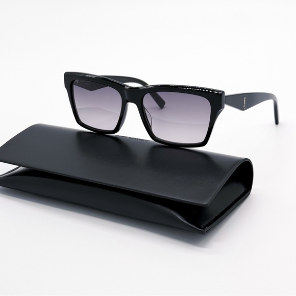 NEW SAINT LAURENT SL M104 001 BLACK SLM104 001 WOMEN SUNGLASSES SAINT LAURENT - Picture 2 of 12